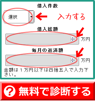 債務整理シミュレーターへ